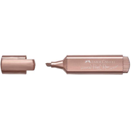 FABER CASTELL TEXTLINE 46 METALLIC EVIDENZIATORE PUNTA A SCALPELLO 1/5 mm ROSA CONF 10 Pz.